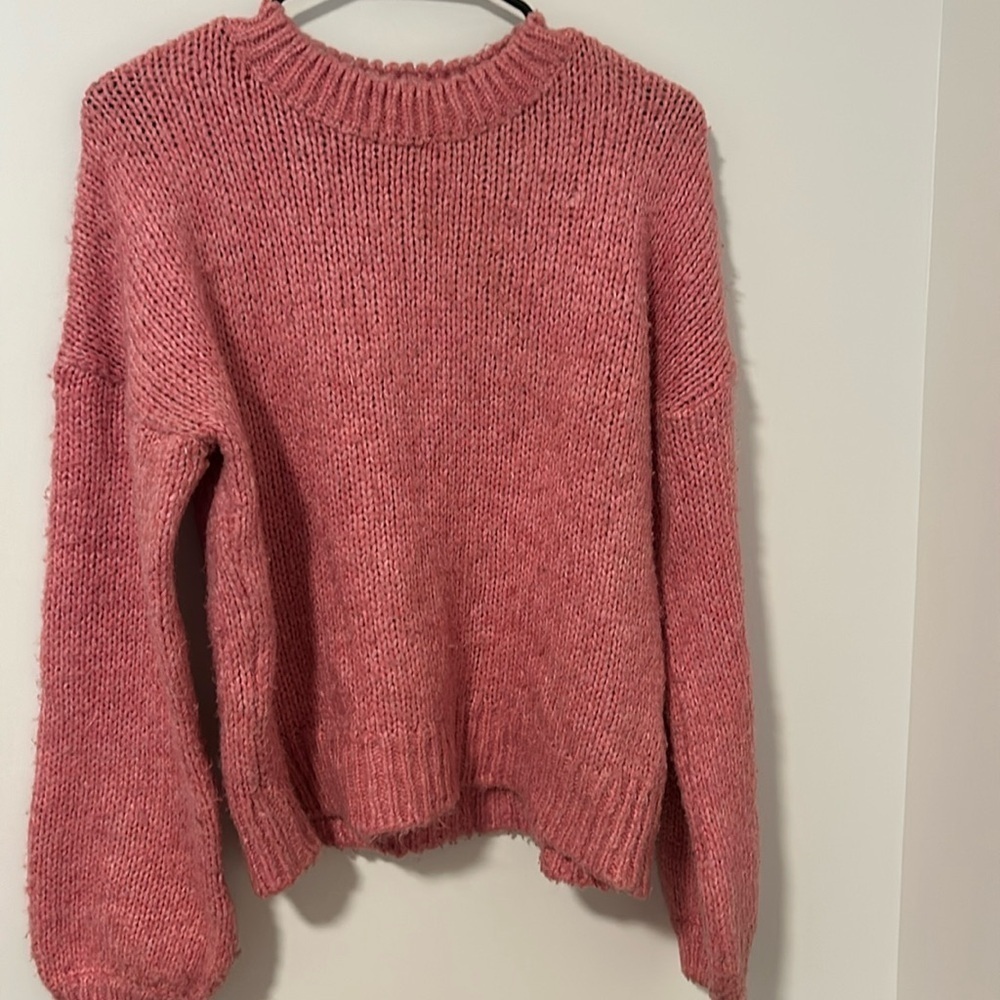 Urban Outfitters Chunky Barbie Pink Sweater Size Small